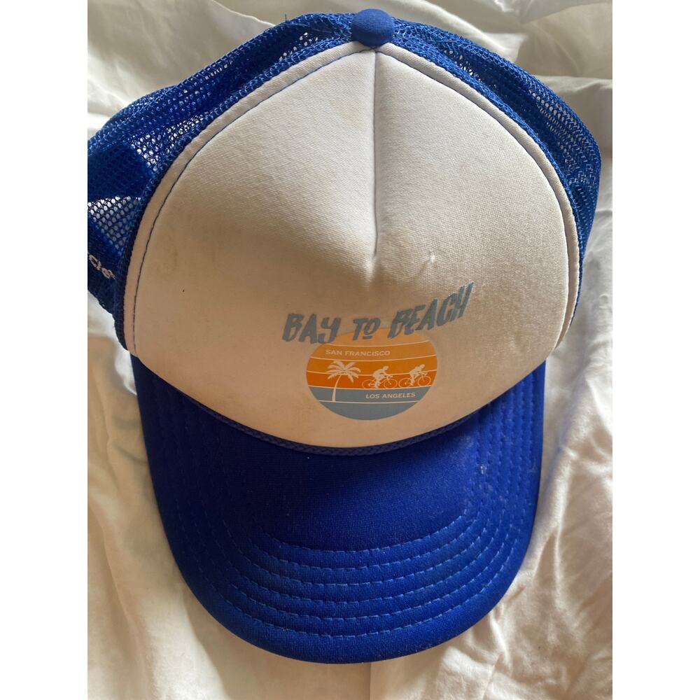 Bay to beach trucker hat San Francisco Los Angeles aids ride vintage final ride